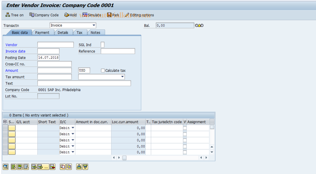 FB60 tcode in SAP 