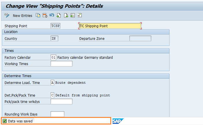 Shipping Point Determination in SAP SD