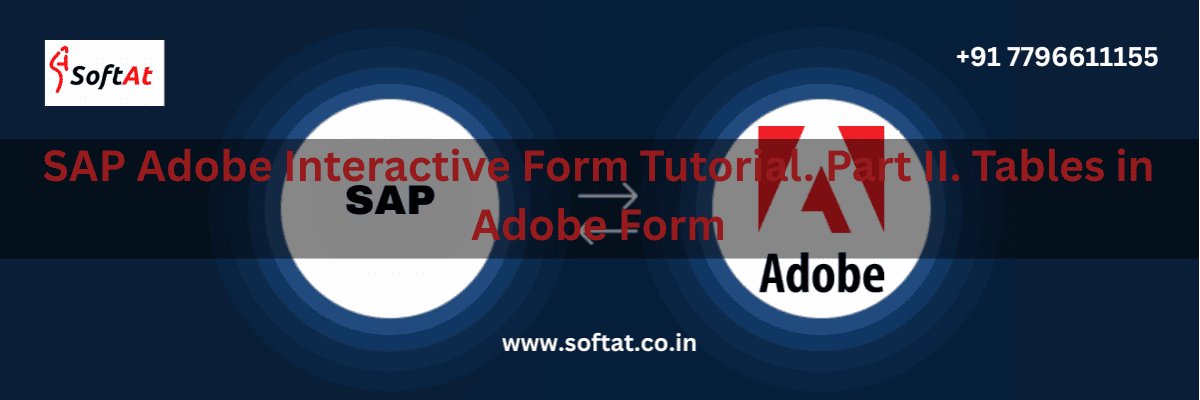 "Step-by-step guide on creating tables in SAP Adobe Interactive Forms"