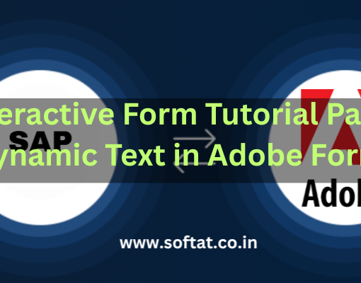 SAP Adobe Form displaying dynamic text elements