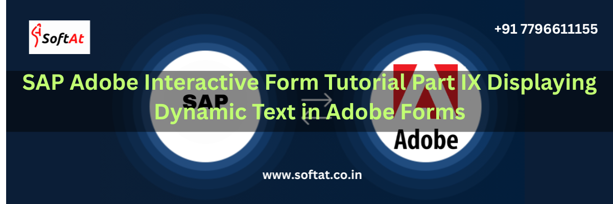 SAP Adobe Form displaying dynamic text elements