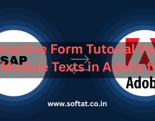 "Screenshot of SAP Adobe Interactive Form displaying text module texts."