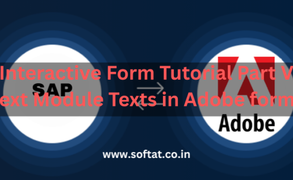 "Screenshot of SAP Adobe Interactive Form displaying text module texts."