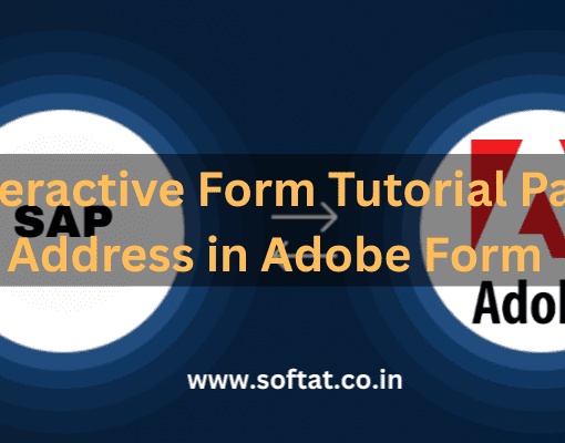 SAP Adobe Interactive Form displaying a printed address with form fields