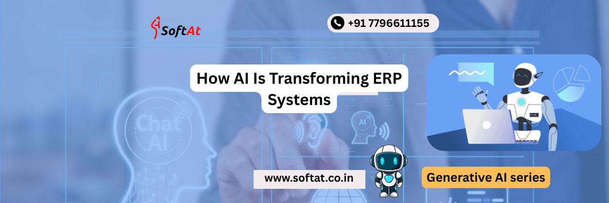 Business team reviewing AI powered ERP dashboard with predictive analytics charts