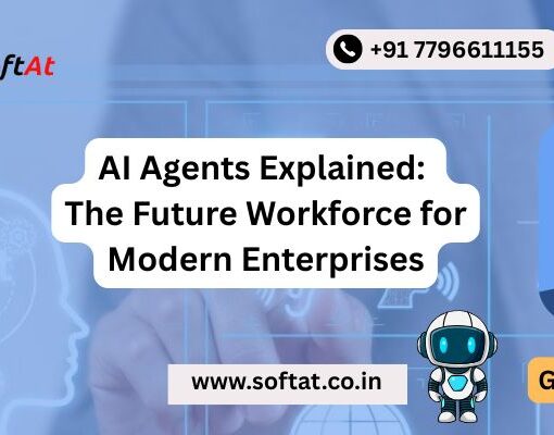 AI agents working alongside enterprise teams in a modern digital workplace