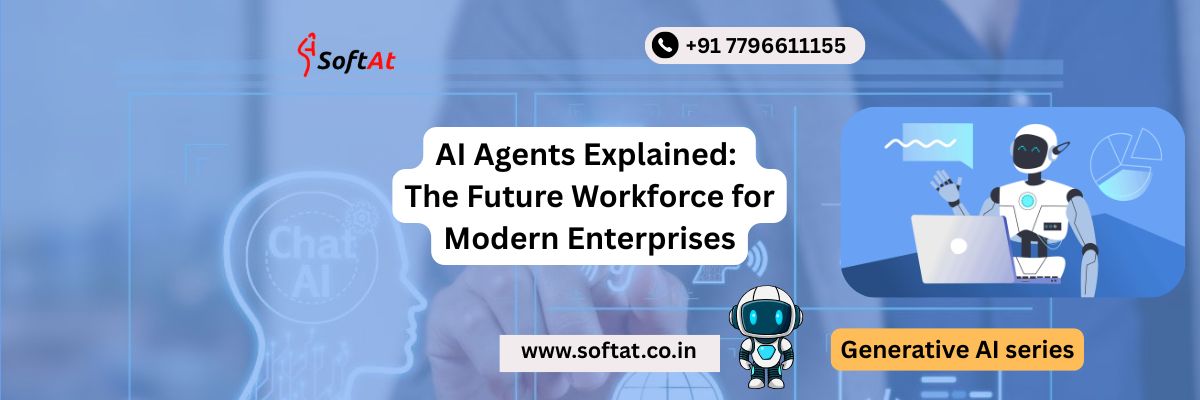 AI agents working alongside enterprise teams in a modern digital workplace