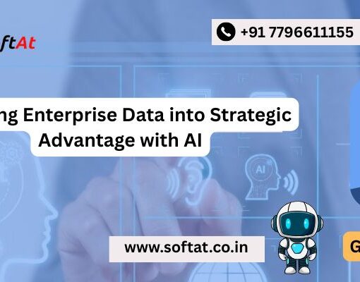 Business team analyzing enterprise data dashboards powered by AI