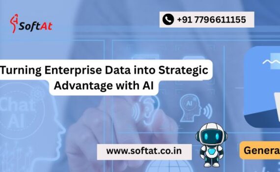 Business team analyzing enterprise data dashboards powered by AI