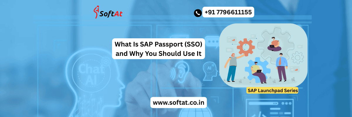 Diagram showing SAP Passport SSO authentication flow across SAP systems