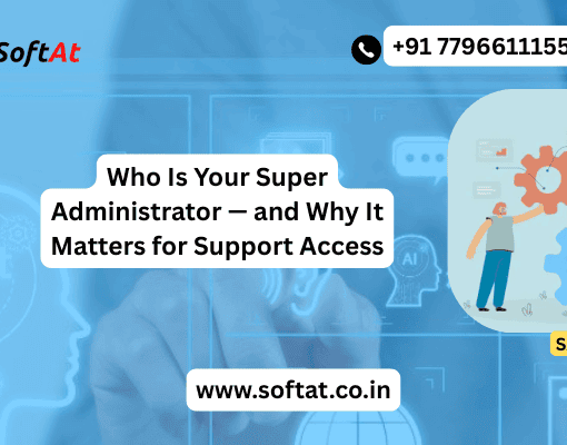 IT team reviewing super administrator access controls on a laptop dashboard