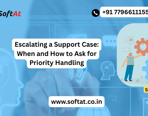 Customer support agent reviewing an escalated support case on a computer screen