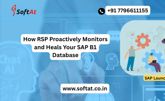 RSP dashboard showing proactive SAP B1 database monitoring and health status