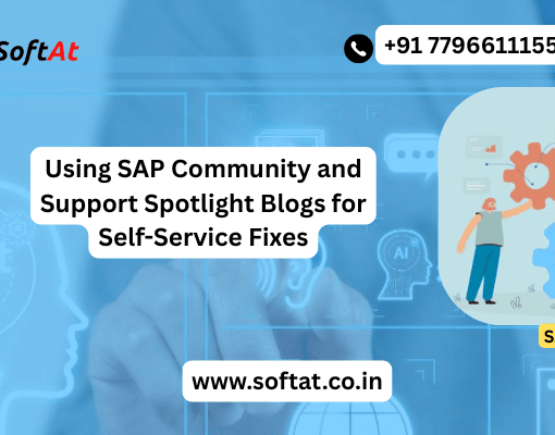 SAP consultant searching SAP Community and Support Spotlight Blogs for a self-service fix