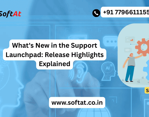 Support agent reviewing new Support Launchpad release features on a dashboard screen