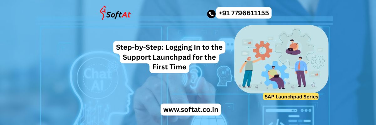 User completing first time login steps on the Support Launchpad dashboard screen